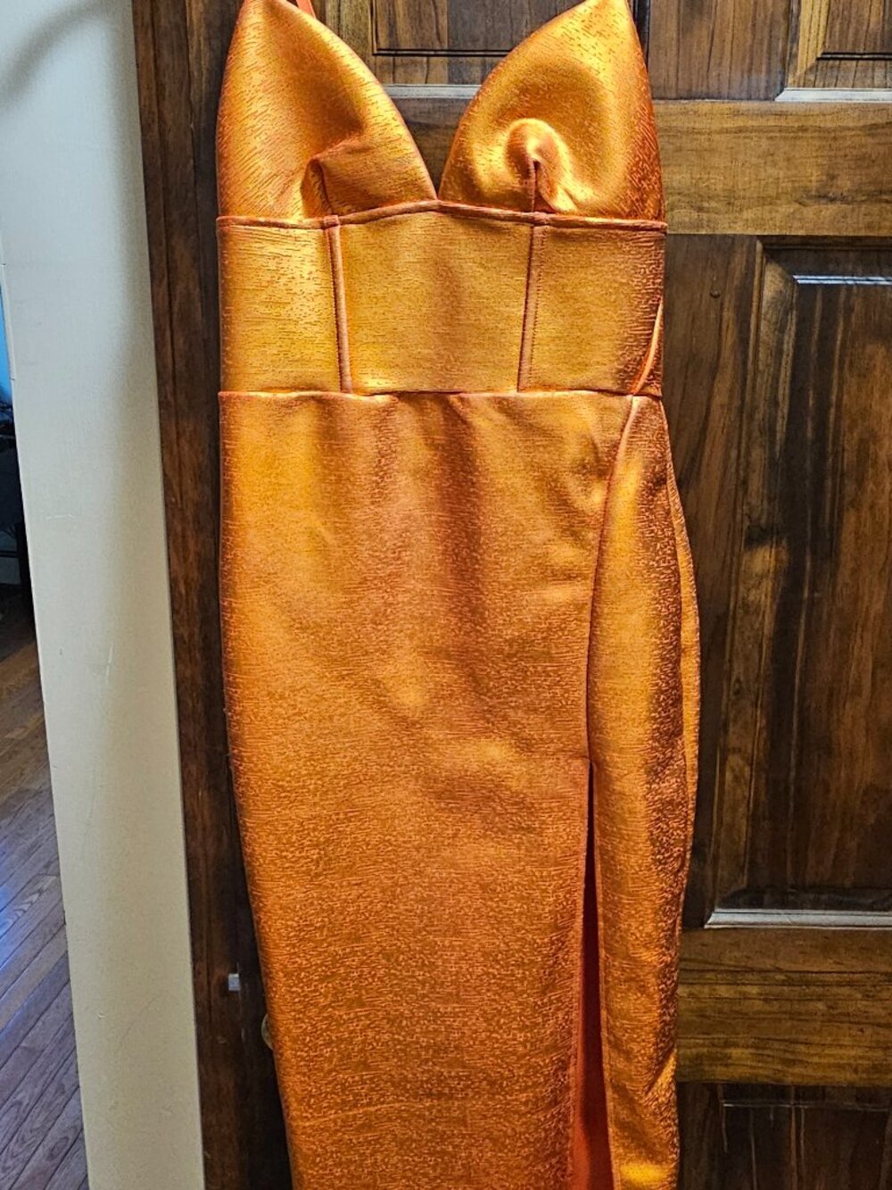 Fashion Nova Orange Bandage Party Dress